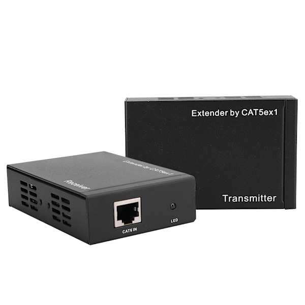 E50C Aluminium Alloy HDMI High Definition Net Extender til RJ45 Forsterker 50M 100‑240VE50C AU Plugg