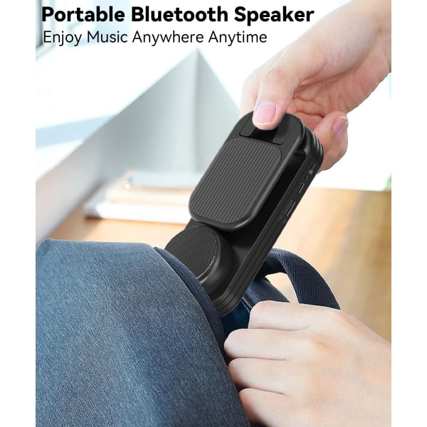 Mobiltelefonstativ med trådløs Bluetooth-højttaler HD Surround Sound med skridsikker base til hjemmekøkken udendørs Kompatibel med iPhone Pink