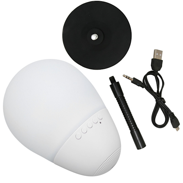LED Bluetooth-høyttaler 5W støyreduksjon sugekopp basestativ høyttaler for hjemmekontor