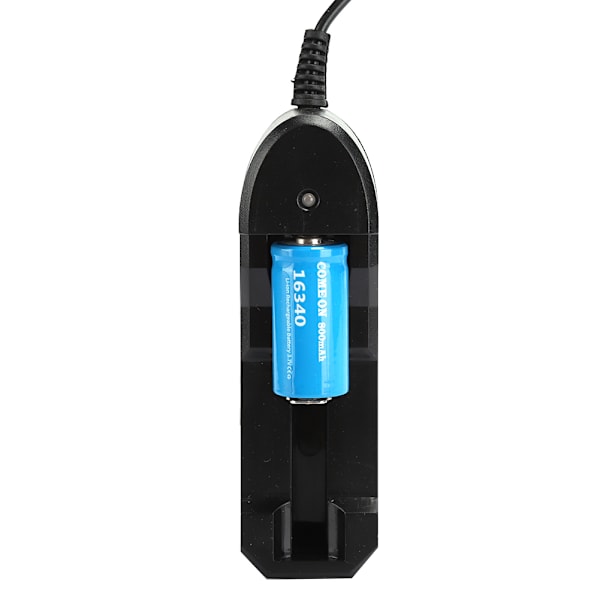 16340 Blå Lithium Batteri 800mahx2 med Enkelt Lader Sæt Hjemme Audio Tilbehør