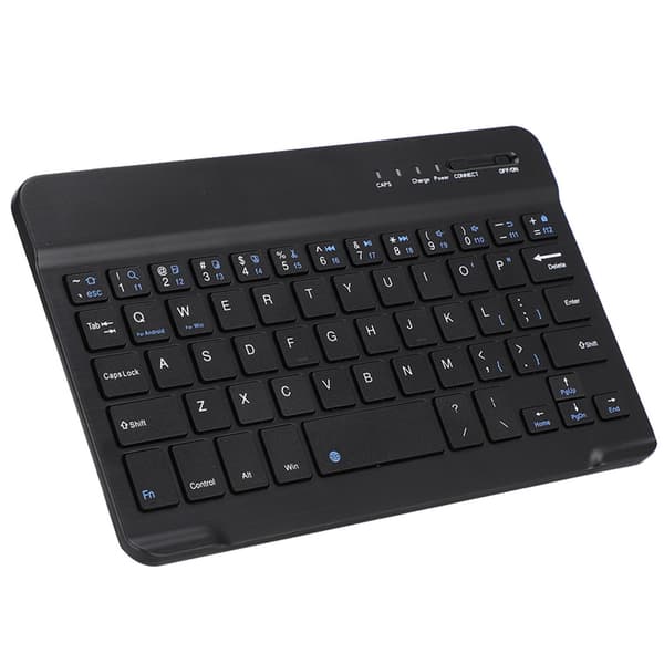 Slank og let trådløst Bluetooth-tastatur til Android, iOS og WIN, sort