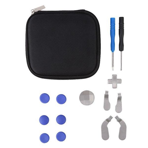 14PCS/Set Handtagsknappar Ersättningskit Controller-knapp för XBOX ONE ELITE/ PS4 / Switch(Blå)