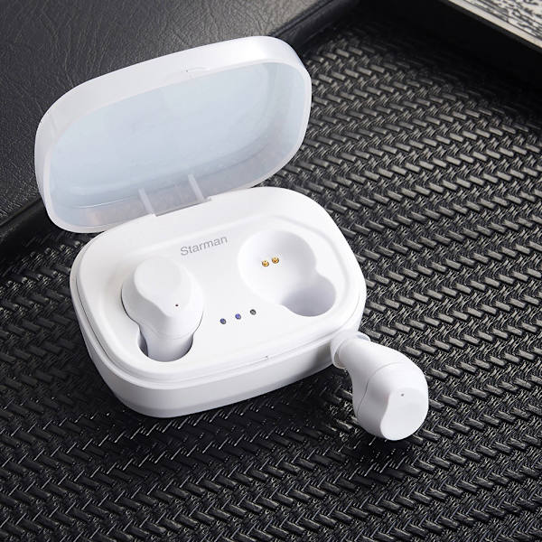 HiFuture Starman TWS Mini trådløse Bluetooth 5.0 hodesett Stereo Sports Earbuds Earphone (Hvit)