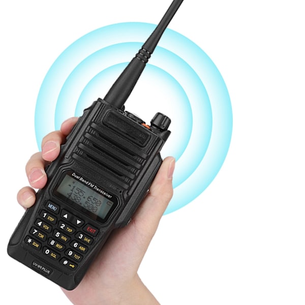 Walkie Talkie Hög Effekt Lång Räckvidd 2 Vägs Radio IP67 Vattentät för Baofeng UV-9R