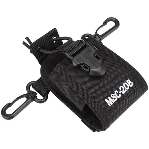 Universell skyddande nylon midjeväska för walkie-talkie + 1,1 m justerbart bälte för säkerhetsvakter