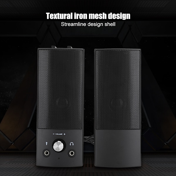 SADA V-117 Kablet datamaskinlyd 3W Hjemmeskrivebord Liten høyttaler Notebook Subwoofer for Surround Sound