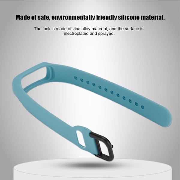 Integreret ensfarvet urrem til Samsung Galaxy Fit-e SM-R375 - Teal Blue