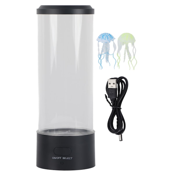 Manetlampa USB Färgförändrande Livsliknande LED Akvarium Nattstämningsljus för Barnrum Kontor
