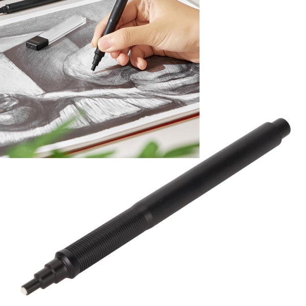 Sketch Eraser Pen with 4 Replacement Core Accurate Erasing Push Type Highlight Painting Eraser for Revise Erasing Details