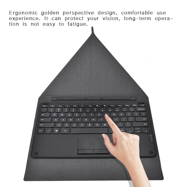 Portabelt tangentbord med ergonomisk perspektivdesign för Microsoft Surface Pro3/Pro4 surfplatta