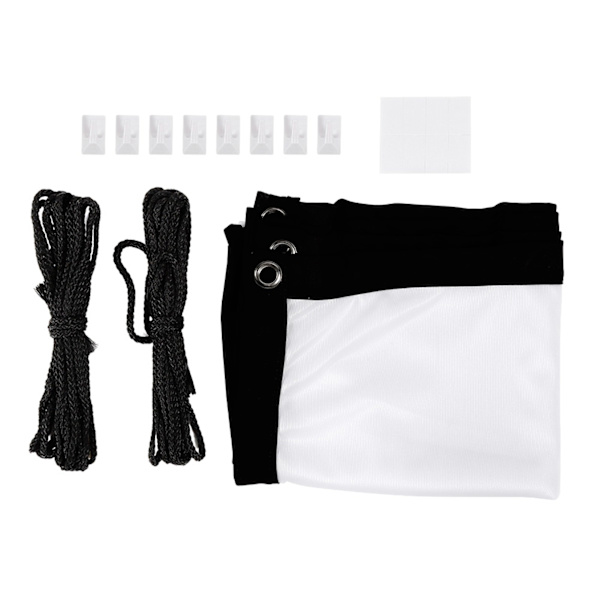 16:9 Tjock bärbar icke-veck mjuk vit polyester projektor gardin projektionsskärm (40 tum)