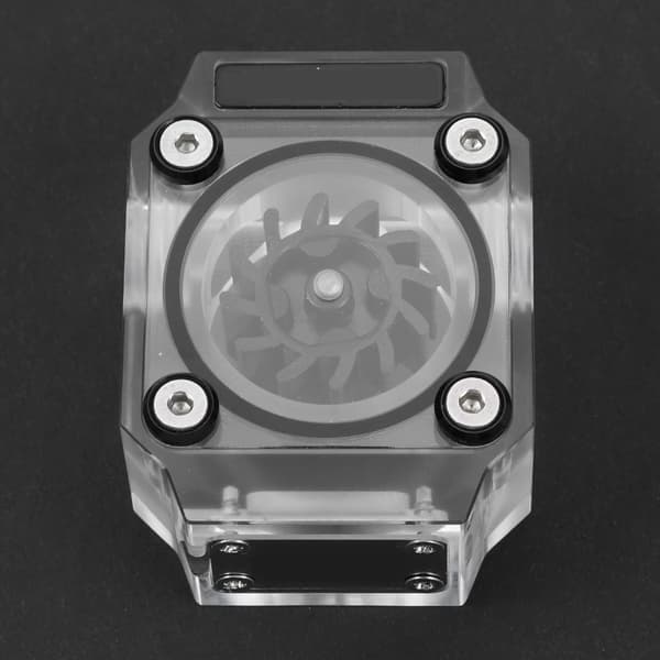 G1/4\" Tråd Vandkøling Flow Meter Indikator til PC Vandkøling System Akryl Sort