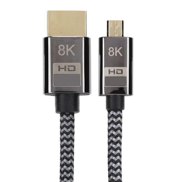 Micro-kabel konvertering HDMI til HDMI HD-video flettet net computerforbindelsestilbehør 1 meter