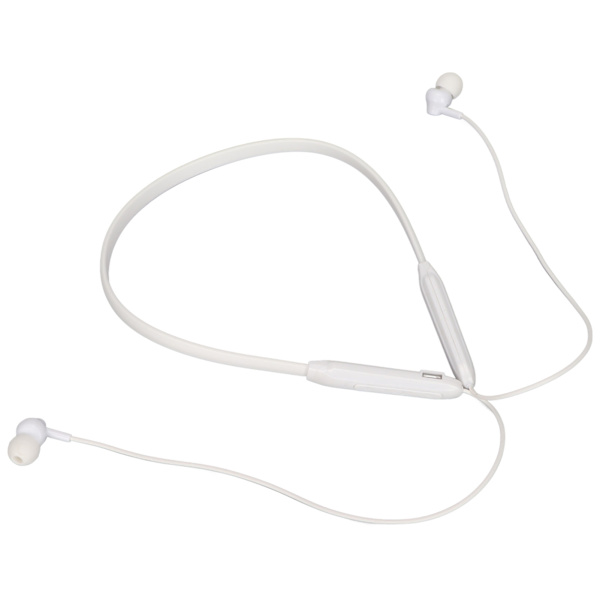 Neckband Bluetooth-hörlurar IPX7 Vattentät Brusreducering Djup Bas Lätt Trådlösa Sport-hörlurar Vit