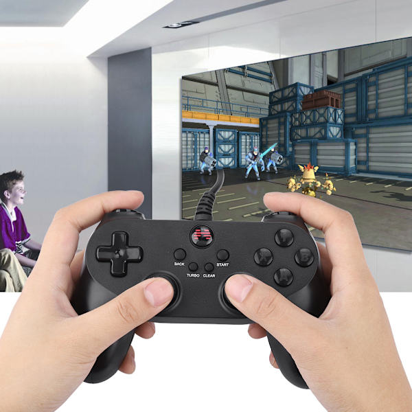 USB-kablet Gamepad Joypad Games Controller Håndtag til Batman 2