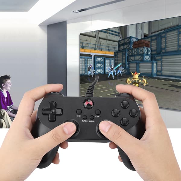 USB-kablet gamepad Joypad spillkontroller håndtak for Batman 2