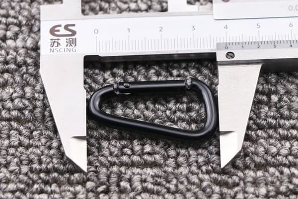 Karbinhake, 1,6\" Liten karbinhake nyckelring, Multi-use Aluminium D-ring Karabinerklämmor