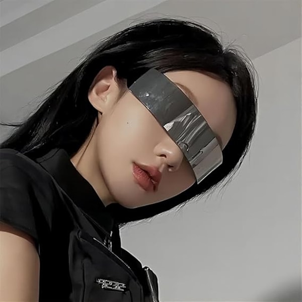 Omlott Silver Spegel Solglasögon Dam Herr Solbrillor Shades Solglasögon Black