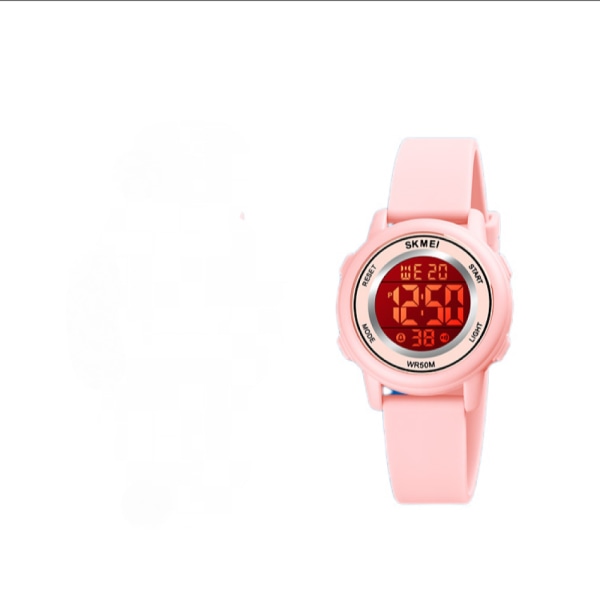 Kids Digital Sport Waterproof Watch for Girls Boys, Kid Sports Outdoor LED Electrical Watches with Luminous Alarm Stopwatch Child Wristwatch(Pink)