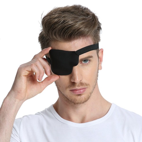 AVEKI pakke med 2 3D øjenplaster, sort (højre øje)