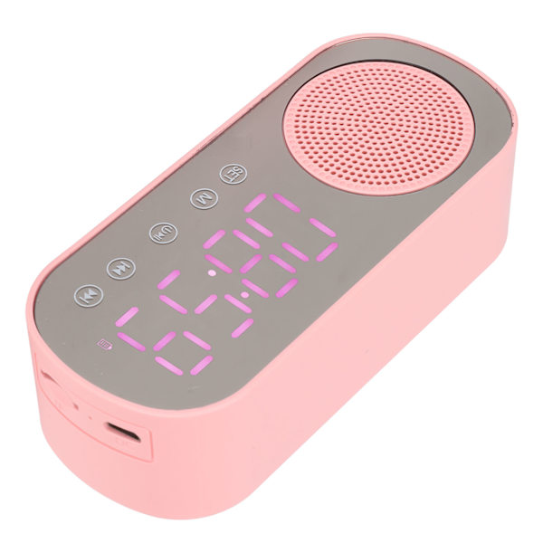 Herätyskello Bluetooth-kaiutin HIFI LED-peilinäyttö Mikro-USB-lataus FM-radio Digitaalinen kello lukemiseen matkustamiseen