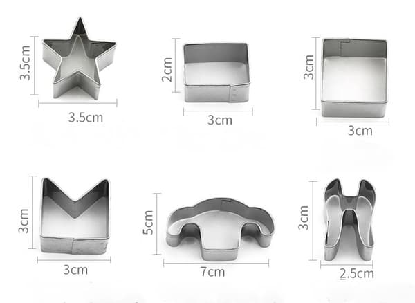 18-delars pepparkakshusformar, 3D julhus kakformset, rostfritt stål kexformset
