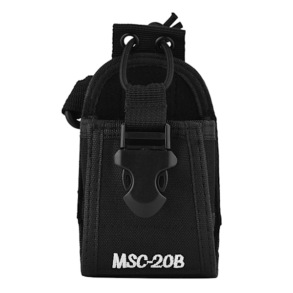 2PCS Universal Protective Adjustable Radio Walkie Talkie Case Holder Bag Black