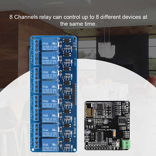 DIY WIFI Nätverks IO Fjärrkontroll + 8-CH Relä för Arduino Utvecklingskort