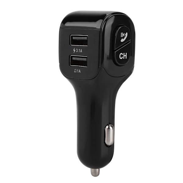 Dobbelt USB-port oplader bil FM trådløs Bluetooth MP3 HD-afspiller håndfri opkald
