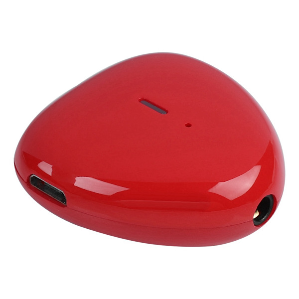 Mini langaton sydämenmuotoinen Bluetooth-äänen vastaanotin langallinen kuulokeadapteri punainen