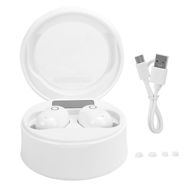 BTJ40 Bluetooth 5.0 -kuulokemikrofoni, latauskotelo, True Wireless -kuulokkeet, urheilukuulokkeet (valkoinen)