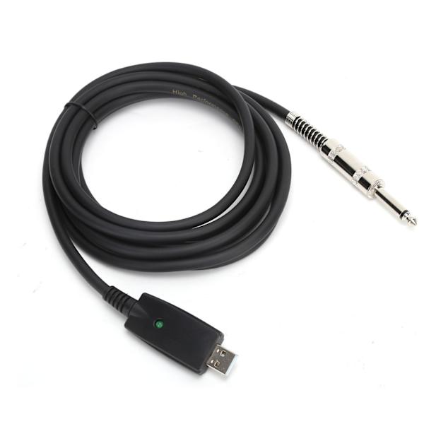 JORINDO JD6222 3 M USB-hane till 6,35 mm hane gitarrkabel USB-gitarrkabel ljudanslutningsadapterkabel