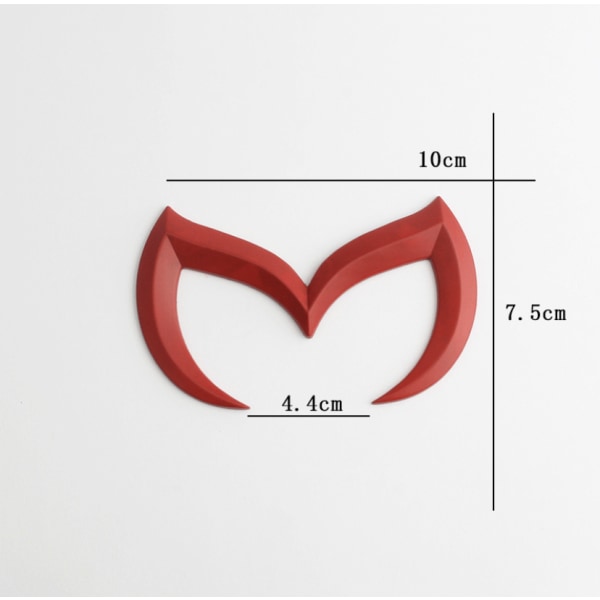 Mazda mustalle urheilulliselle metallille Evil 'M' -takakontin merkin tarra Emblem kiiltävä 3 5 6