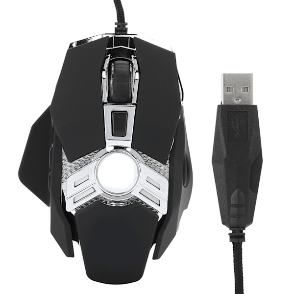 V10 kablet spillmus RGB 7 knapper USB datamaskin spillmus 6400 DPI