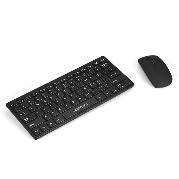 VBESTLIFE 2.4G trådløst tastatur + mus-sæt Keypad Ultra-Slim til Apple iOS Android PC bærbar computer