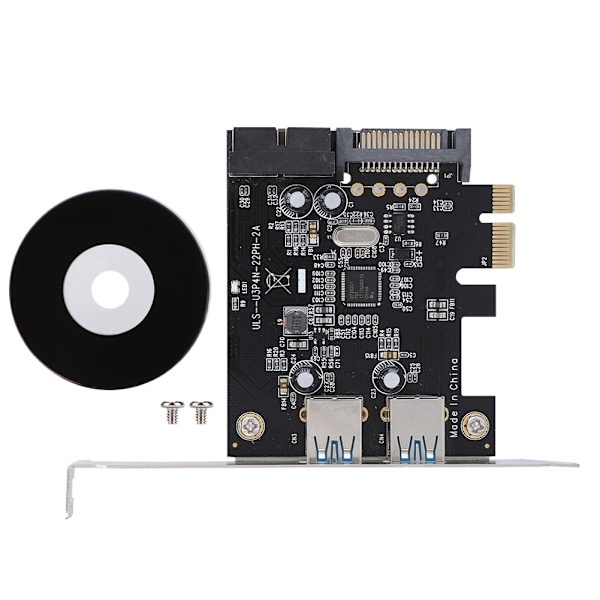 4-porttinen PCI-E - USB3.0-keskitin PCI-laajennuskorttisovitin 5 Gbps:n nopeuden laajentajakortti