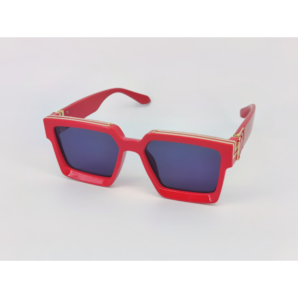 Sommer Strand Disco Solbriller Briller Generøs Ramme Solbriller Mænds Og Kvinders Solbriller Red Gray