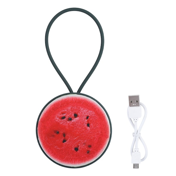 Mini bärbar Bluetooth utomhus fruktformad högtalare USB-musikspelare 3D Stereo Vattenmelon