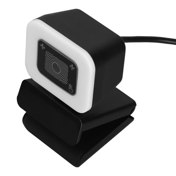 2K Streaming Webcam USB Autofokus HD Webkamera med Mikrofon Touch Light til Gaming Streaming Møde