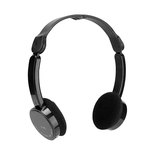 Foldbar Trådløst Stereo Headset Børne Hovedtelefoner med Mikrofon til Smartphone TabletSort