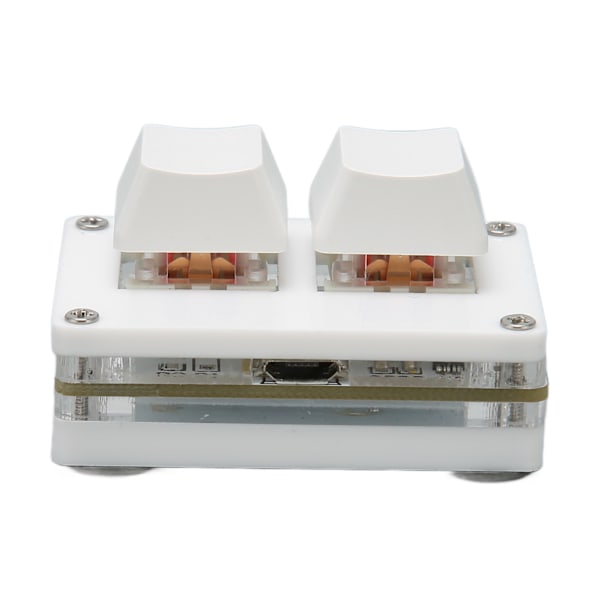 Mini tangentbord 2 tangenter USB röd switch plug and play ergonomisk programmerbar tangentbord med bakgrundsbelysning för spelkontor media