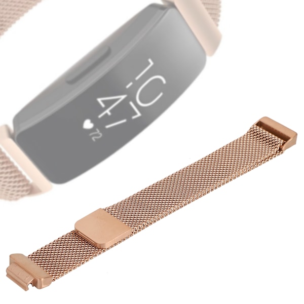 Magnetiskt metallarmband i metallnät för Fitbit Inspire