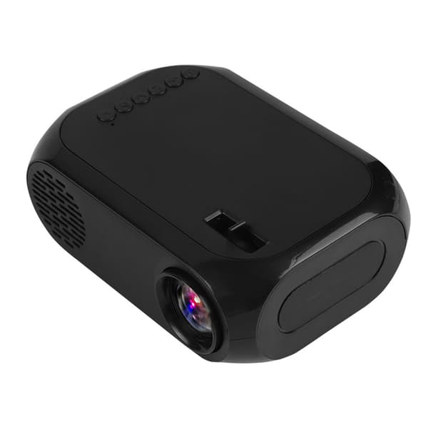 Mini 2'' bærbar LED-projektor til hjemmet TF SD-kort U-disk USB HD HDMI