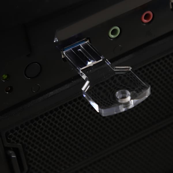 Bærbar gjennomsiktig nøkkelformet 16G Mini USB U Disk Flash Drive Memory Stick U Disk
