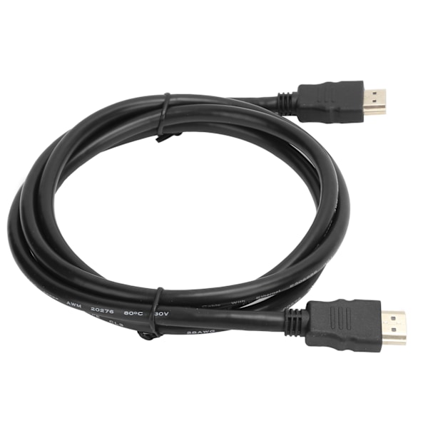 HDMI til HDMI-kabel Standard kobberleder Gullbelagt jernhylse Svart deksel 4K 30Hz 1,5 meter