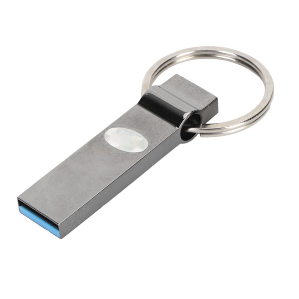 128G U-disk, højhastighedslagring, U-disk, metal, USB-flashdrev til bil, bærbar computer, kontor, ringtype