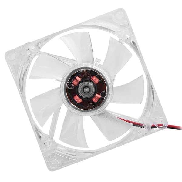 80mm LED-lys 12V 4Pin lydløs PC-kabinet køleventilator computerkøler blå