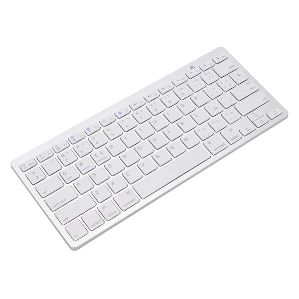 Spansk Ultra Tynd Trådløs Bluetooth Mute Tastatur Til Apple Mac Windows Android