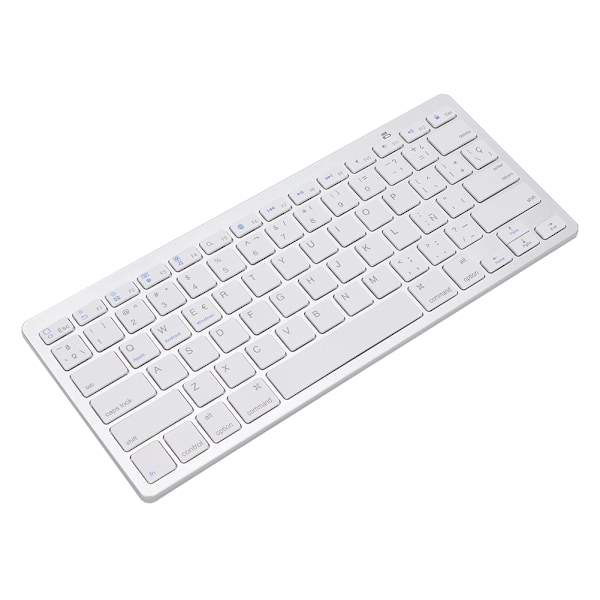 Spansk ultratynn trådløst Bluetooth stum tastatur for Apple Mac Windows Android