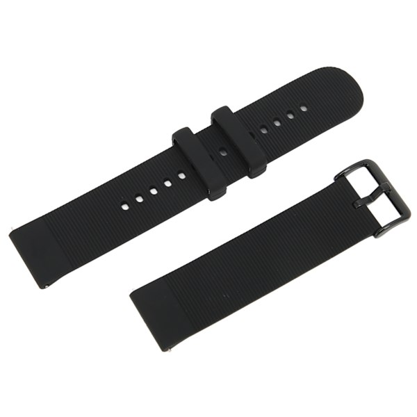 Justerbart silikonklockarmband för Amazfit GTS 3/GTS 3 PRO Andningsbart Smartwatch-klockarmband Svart